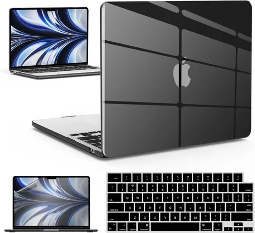 Vista 46 de IBENZER Funda para MacBook Air de 13 pulgadas 2026 2025 2024 2023 2022 M4 A3240 M3 A3113 M2 A2681, funda rígida con cubierta de teclado ScreenFilm
