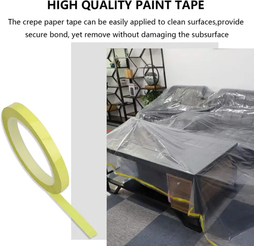 Vista 5 de Paquete de 2 fundas de plástico para sofá de 146 pulgadas/12 pies, fundas de muebles, fundas de sofá seccional, funda de plástico extragrande