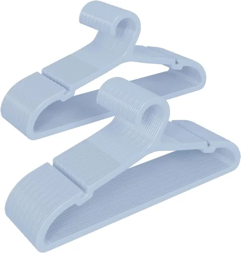Vista 26 de ABHENG UAPY0530B - Paquete de 30 perchas para ropa, perchas de plástico antideslizantes, perchas que ahorran espacio, resistentes, para colgar ropa
