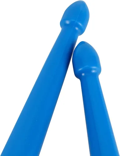 Vista 3 de SINJEUN 10 pares de baquetas de nailon 5A, palillos de plástico antideslizantes de 16 pulgadas, palillos de nailon multicolor duraderos