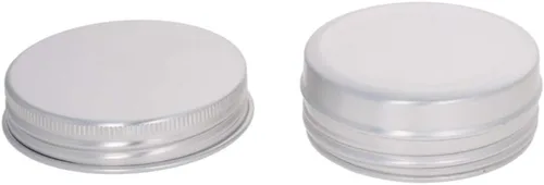 Vista 4 de Othmro 12 latas redondas de metal de 1.4 onzas, latas de aluminio, envases recargables de 1.4 fl oz, latas de lata con tapa de tornillo