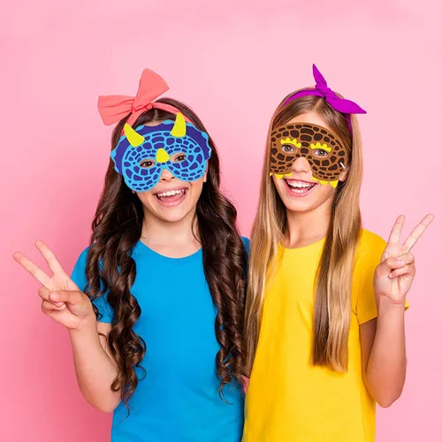 Vista 6 de Máscaras de espuma de dinosaurio, diseños espeluznantes, accesorios de disfraz de cara de Halloween, suministros divertidos de fiesta, ideal