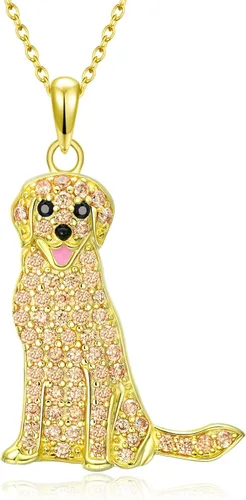 Vista 110 de Collares con colgante de perro de plata de ley S925 – 24 razas corgi/husky/labrador/pastor para mujer