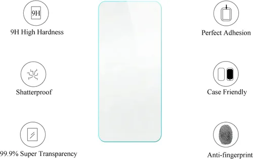 Vista 5 de Case Compatible for Huawei P30 lite New Edition Phone Case Cover [with 1* Tempered Glass Screen Protector][Hard PC + Soft Silicone][Ring Support]