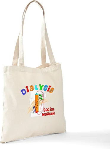 Vista 6 de CafePress Dialysisisabigpain - Bolsa de lona natural, bolsa de compras de tela, Caqui