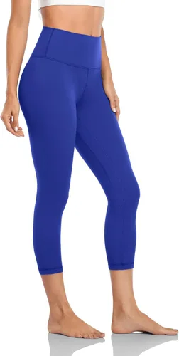 Vista 2 de HeyNuts Leggings capri esenciales de cintura alta para yoga, control de abdomen, pantalones recortados de entrenamiento de 21 pulgadas