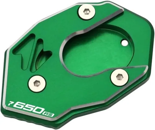 Vista 19 de Moto Kickstand - Extensión de pie lateral para Kawasaki Z900SE Z900 Z650RS Z 900SE 900 650RS Soporte Ampliar Placa de soporte (Color A: Negro)