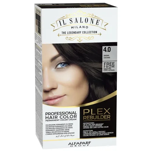 Vista 25 de Il Salone Milano Plex Rebuilder - Crema de color permanente para el cabello, kit de tinte para el cabello negro puro 1.0, salón profesional, calidad