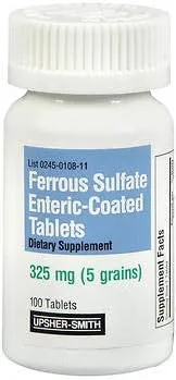 Vista 3 de Sulfato ferroso 325mg comprimidos con recubrimiento entérico 100