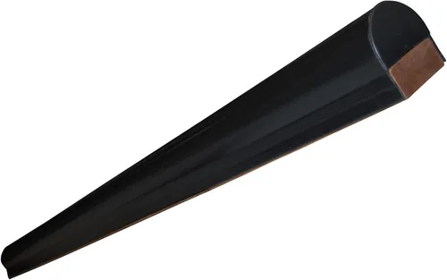 Vista 3 de Dock Edge + 1022-B-F Parachoques Piling/Poste, 6', Negro, PVC, 2x4 Montaje