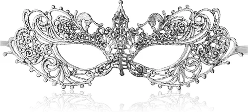 Vista 2 de Máscara de encaje para mujer, máscaras venecianas para fiesta de máscaras, fiesta de disfraces, Halloween, carnaval, apta para adultos, suave y negro