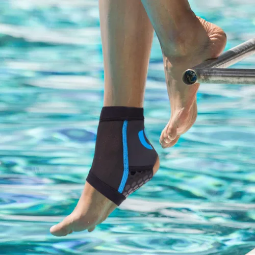 Vista 5 de Nvorliy AquaFlex Pro Tobillera de compresión para natación, acuático, vela, buceo, surf, remo, kayak y recuperación de lesiones, apoya a mujeres
