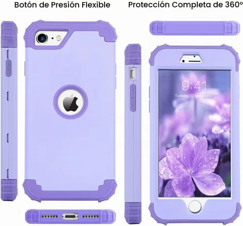 Vista 7 de BENTOBEN Funda para iPhone SE 2022 y iPhone SE 2020, resistente 3 en 1, cuerpo completo, resistente, a prueba de golpes, híbrida de policarbonato