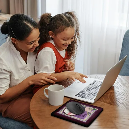 Vista 2 de 3dRose Imagen de Happy Birhday Cameo, Flora, Purple Cluster - Mouse Pads (mp-378328-1)