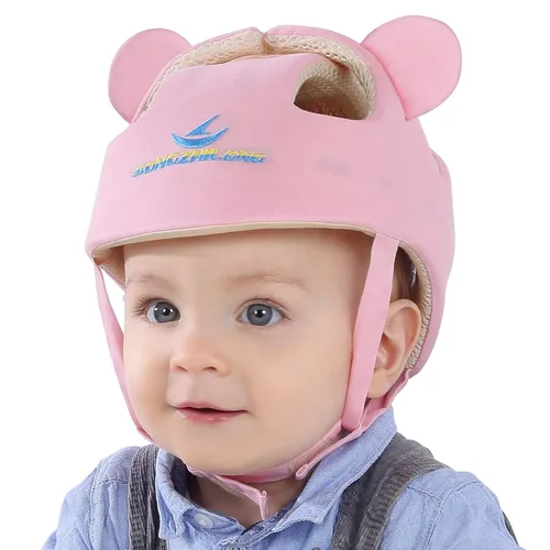 Vista 10 de Casco infantil para bebé, protector de cabeza (beige) Niños Ajustable Casco Sombrero Arneses Cap Kid Niño Crawl Walk Jugar