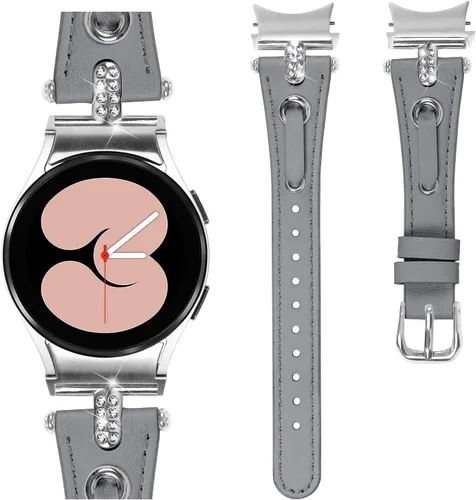 Vista 20 de DEALELE Correas compatibles con Samsung Galaxy Watch 6/6 Classic / 5/5 Pro / 4/4 Classic/Galaxy 3 1.614 in / Active 2, correa de repuesto de cuero