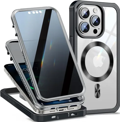 Vista 10 de [Bucle de CD + protector de pantalla de privacidad] Funda magnética para iPhone 7/8/SE 2020/SE3, [protección contra caídas de grado militar]