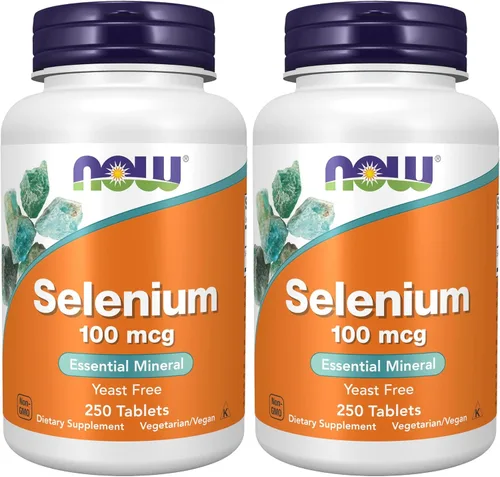 Vista 10 de NOW Suplementos, Selenio (L-Selenometionina) 100 mcg, Mineral Esencial*, 100 Tabletas