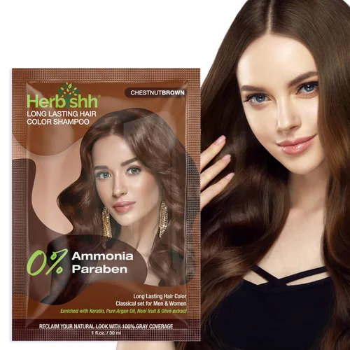 Vista 20 de Herbishh Champú Color Cabello Negro 6.8 fl oz+ Aceite Cabello 1 fl oz+ Aceite de argán y negro