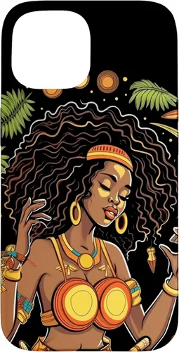 Vista 6 de Funda para iPhone 16 Rasta Reggae Music Cannabis Weed Leaf 420 Rastafarian Women