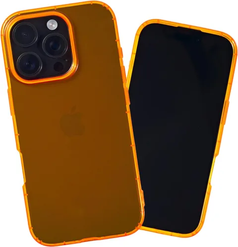 Vista 31 de SteepLab Neon Highlighter - Funda para iPhone 12 Pro Max, funda Grippy Jelly con bolsillos protectores de aire (amarillo neón llamativo)