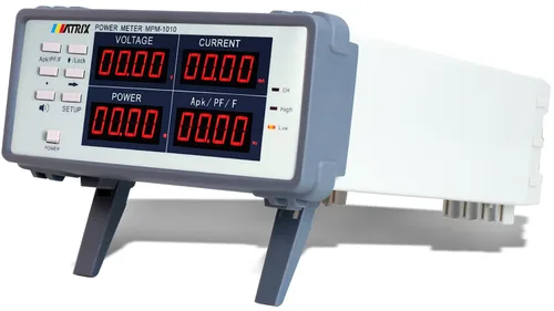 Vista 7 de MATRIX Medidor de potencia de alta precisión MPM-1010B, prueba de parámetro del medidor de potencia de CA con RS-232, medidor de potencia digital