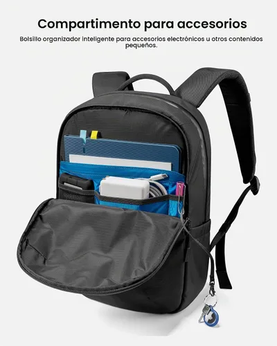 Vista 5 de tomtoc Mochila para laptop de negocios minimalista Daypack diario Trabajo de viaje diario, 20L Water-resistant, Business Work Backpack with