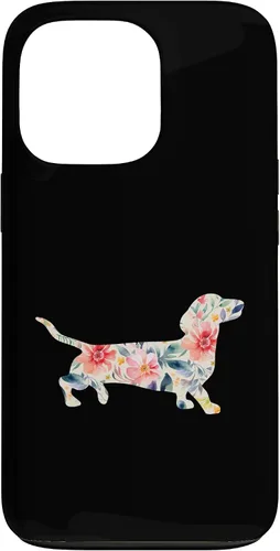 Vista 10 de Funda para perro salchicha floral para iPhone 12 mini