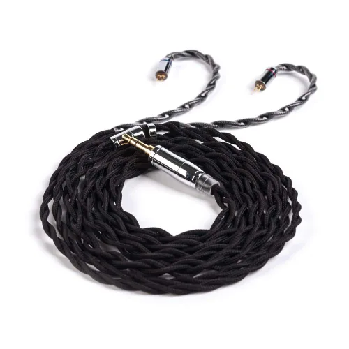 Vista 14 de KBEAR - Cable de auriculares de 4 núcleos y 2 pines [suave], cable de actualización 5N UPOCC Singel, cable desmontable IEM con enchufe de 0.098 in