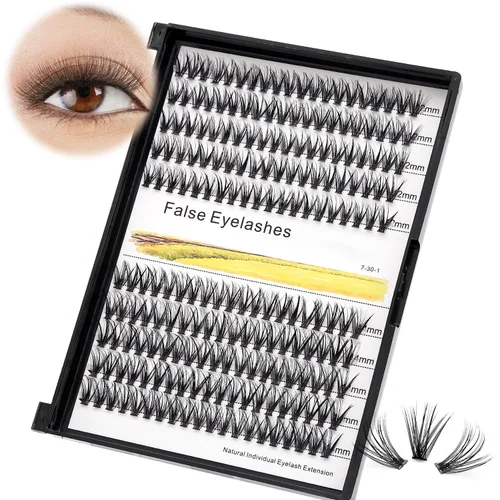 Vista 10 de →Vayator - Extensión de pestañas de visón, bandeja mixta de 0.39 a 0.70 pulgadas, pestañas postizas de volumen ruso natural 3D, pestañas postizas