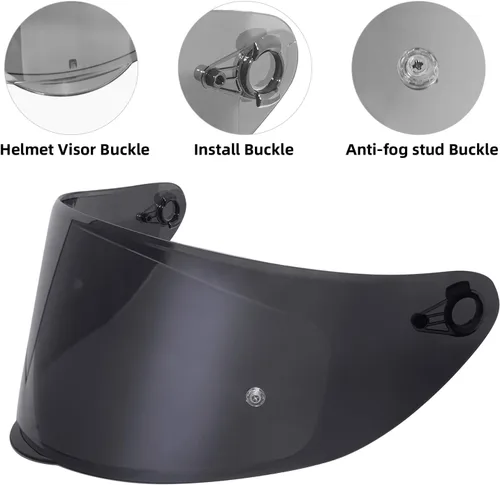 Vista 5 de Casco integral de motocicleta para adultos, aprobado por DOT, WS-609, casco de carreras de motocicleta de calle con visera negra (negro mate, M)