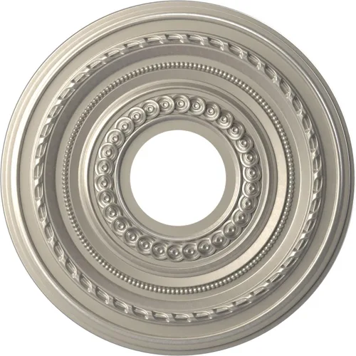 Vista 54 de Ekena Millwork CMP10CO Cole Medallón de techo de PVC termoformado (se adapta a toldos de hasta 4 1/4"), 10 "OD x 3 1/2" ID x 3/4" P