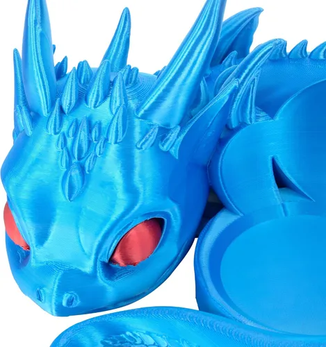Vista 5 de Soporte Dragon para Echo Dot 4ª/5ª generación, 3D impreso Dragon Amazon Echo Altavoces de escritorio, soporte para Echo Dot 5ª generación Echo Dot