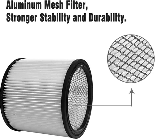 Vista 7 de Filtro de repuesto compatible con Shop-Vac 90304 90107 90350 90585, paquete