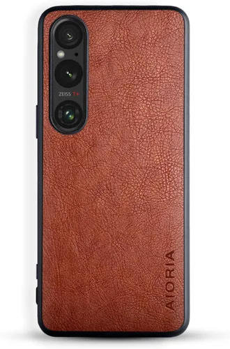 Vista 15 de AIORIA Funda protectora completa para Sony Xperia 1 IV, 6.5 pulgadas Premium PU Leather Cover Retro Business Design Full Protective Case para Sony