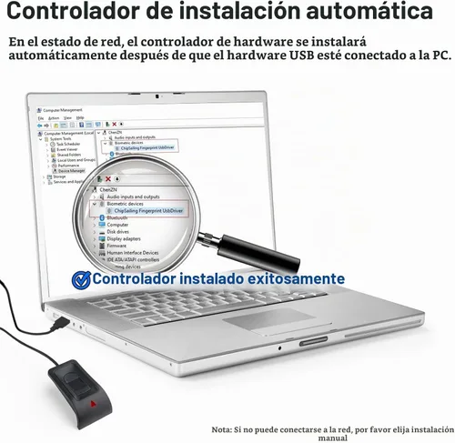Vista 6 de Lector de huellas dactilares USB JIAN BOLAND para Windows