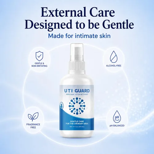 Vista 8 de UTI Guard - Spray externo sin enjuague para prevención de infecciones urinarias, para mujeres y hombres Proactive urinary tract care