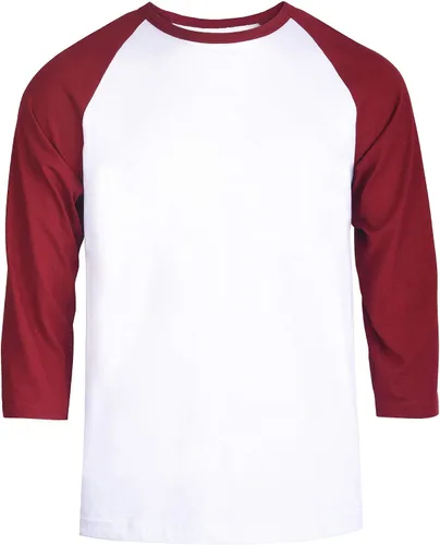 Vista 25 de TOP PRO Camiseta de béisbol casual con manga raglán 3/4 para hombre