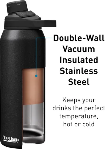 Vista 3 de CamelBak Botella de agua de acero inoxidable aislada al vacío Chute Mag Negro