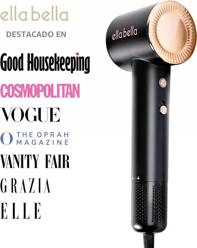 Vista 4 de ELLA BELLA® Secador de Cabello de Plasma Compacto, Secador de Cabello con Tecnología de Plasma Avanzada con Pantalla Digital, Secado Rápido, Bajo