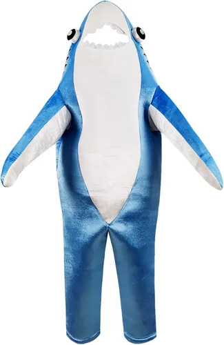 Vista 2 de Disfraz de tiburón de bebé para adultos disfraz de cosplay de Halloween