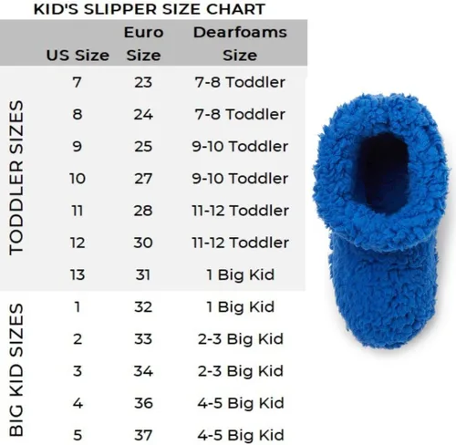 Vista 5 de Dearfoams Pantuflas unisex para niños Tate lavables