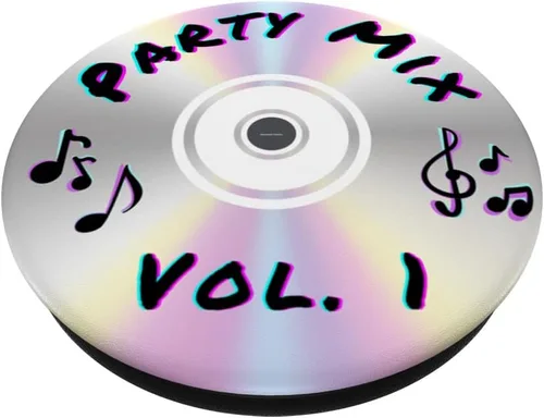 Vista 2 de Party Mix Vol 1 Disco compacto CD Retro 90s PopSockets intercambiables PopGrip