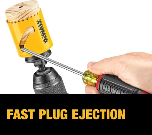 Vista 5 de Kit de sierras perforadoras bimetálicas DeWalt D180002 para electricistas.
