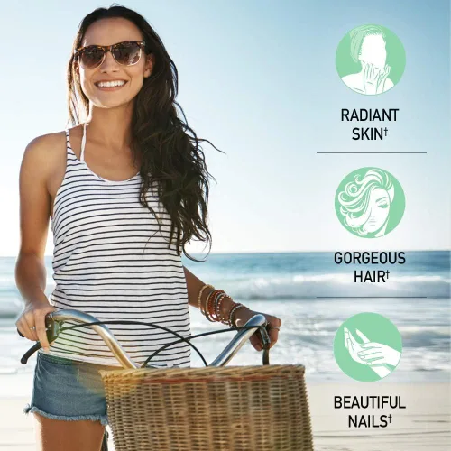 Vista 3 de Garden of Life - Grass Fed Collagen Beauty - Polvo de colágeno para mujeres y hombres, sabor granada y arándano, 20 porciones, para las uñas, piel