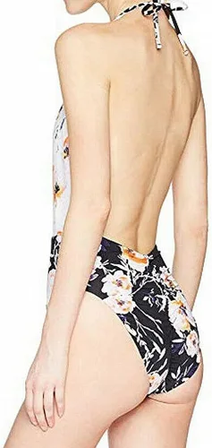 Vista 2 de El laboratorio de Bikini para mujer True acuarelas una sola pieza de alta pierna de Incisión