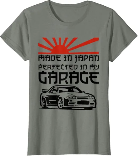 Vista 11 de JDM Japan Motorsport Tuning Car - Camiseta de los años 90, Blanco, S