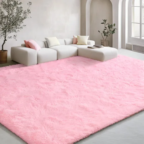 Vista 129 de EVOIONOS Alfombra Redonda Negra para Dormitorio, 4x4 Pies Alfombra de Área Circular Suave y Esponjosa para Sala de Estar, Alfombra Circular de Felpa