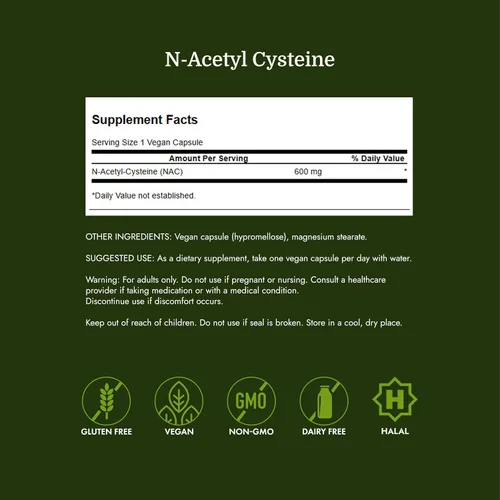 Vista 4 de Cisteína Nac N-Acetyl 0,02 oz, SW854, 1