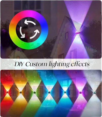 Vista 5 de Luces RGB Permanentes para Exteriores, Luces LED Inteligentes Impermeables para Aleros con Control de Aplicación/Remoto, Impermeables IP67 para DIY